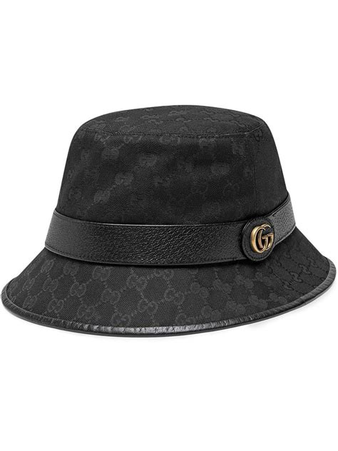 gucci black cap price|Gucci bucket hat black.